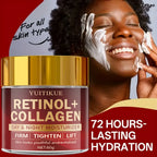 Retinol Collagen Cream - Day & Night Moisturizer, Firming & Lifting, Radiant Skin, All Skin Types