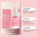 Pink Peptide 12 Facial Serum Niacinamide Hydration Firm-Looking Skin Uneven Tone Care Glass Skin Korean - princesszohal