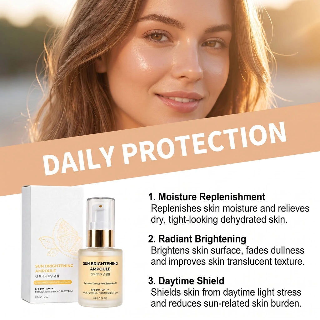 Sun Protection Brighten Face Skin Lightweight Non Greasy, Korean Skincare