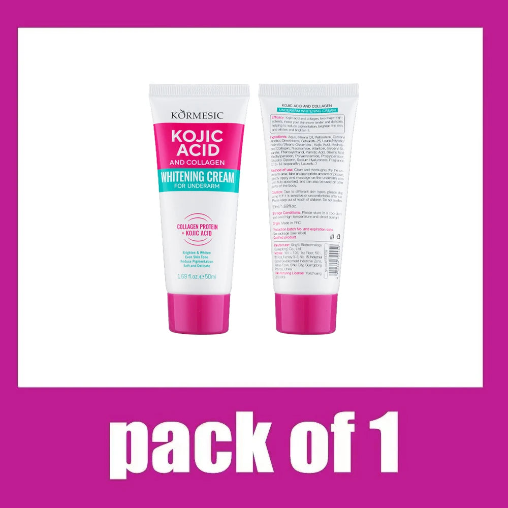 Collagen Underarm Whitening Cream for Dark Skin, Bleaching Underarm Intimate Area Skincare Products