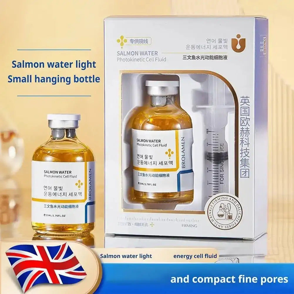 Skin Rejuvenation Essence Korean Salmon Wrinkle Serum Strengthen Skin Barrier Function 24 Hours Continuous Hydration Fiming Care - princesszohal