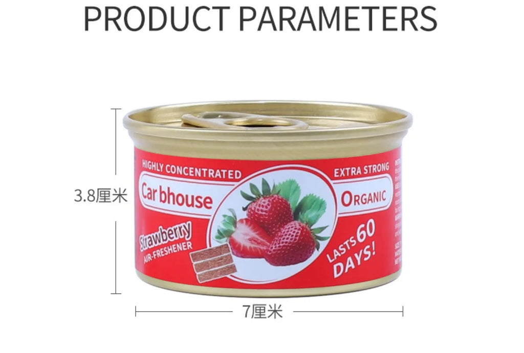 Car Air Fresheners Perfume Canned Wood Blocks Coffee Flavor Long-Lasting Auto Aromatherapy Car Deodorant Supplies Accessories