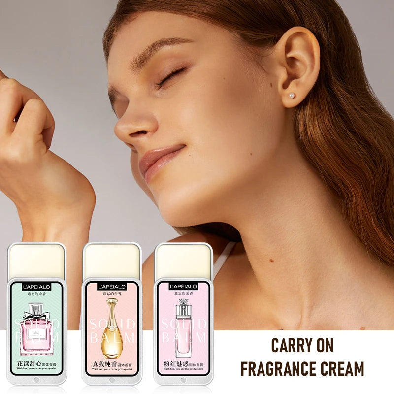 Woman Body Pheromone Perfume Solid Balm Long Lasting Fragranc Light Fragranc Portable Solid Perfume Balm