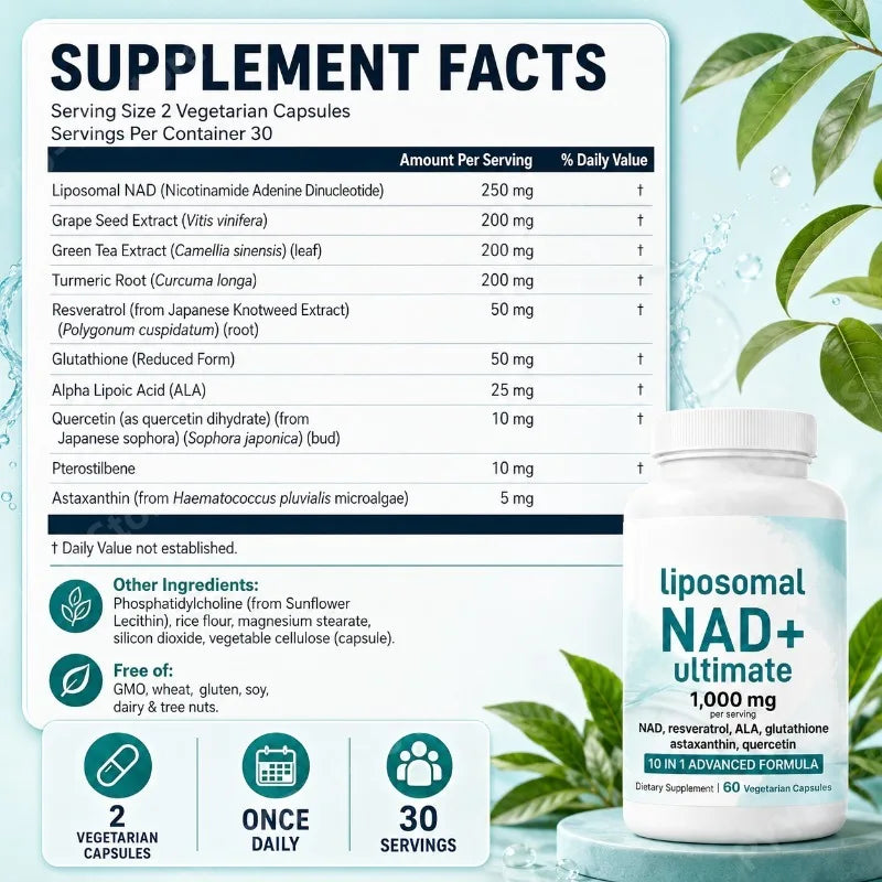 Liposomal NAD
