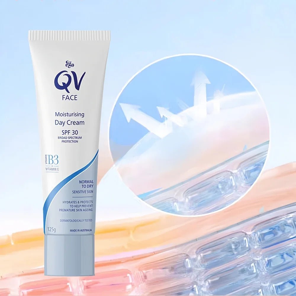 QV Day Moisturizer | SPF 30, Vitamin B3 & E/125g - princesszohal