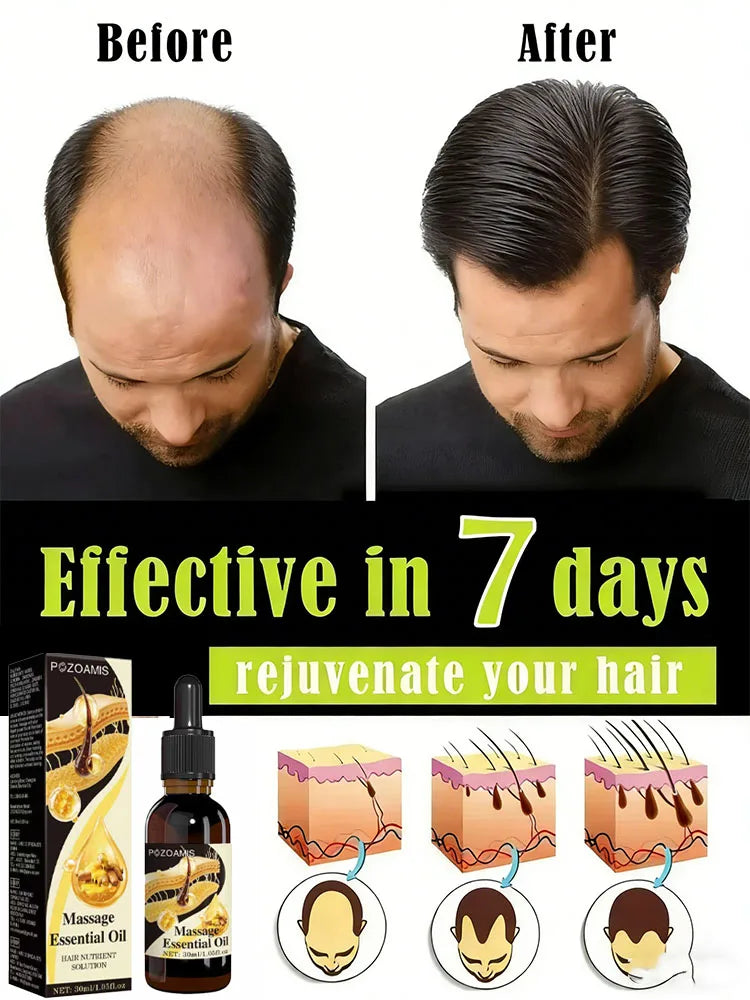 Nourish hair roots, repair damage from the root, and make hair appear thicker