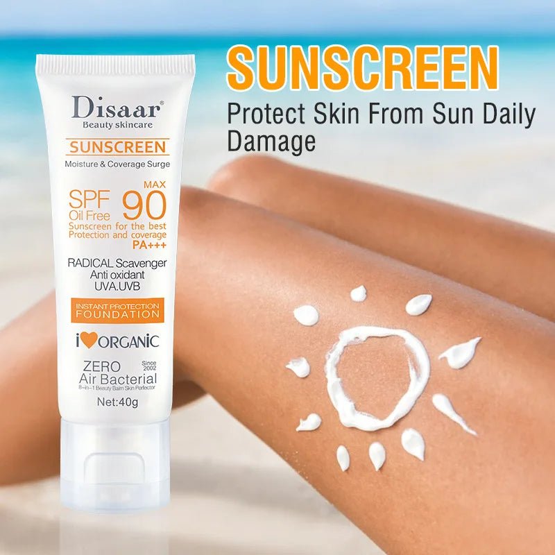 Facial Body Sunscreen Waterproof SPF 90+UV Sun Cream Sunblock Skin Protective Cream Anti Sun Facial - princesszohal