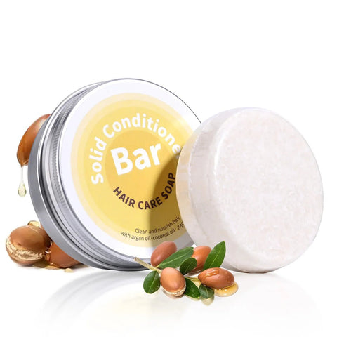 Plant Essential Oil Hair Conditioner Soap Rich in Argan Oil Coconut Oil Jojoba Oil Deep Hair Care Soap Used with Shampoo Soap - princesszohal
