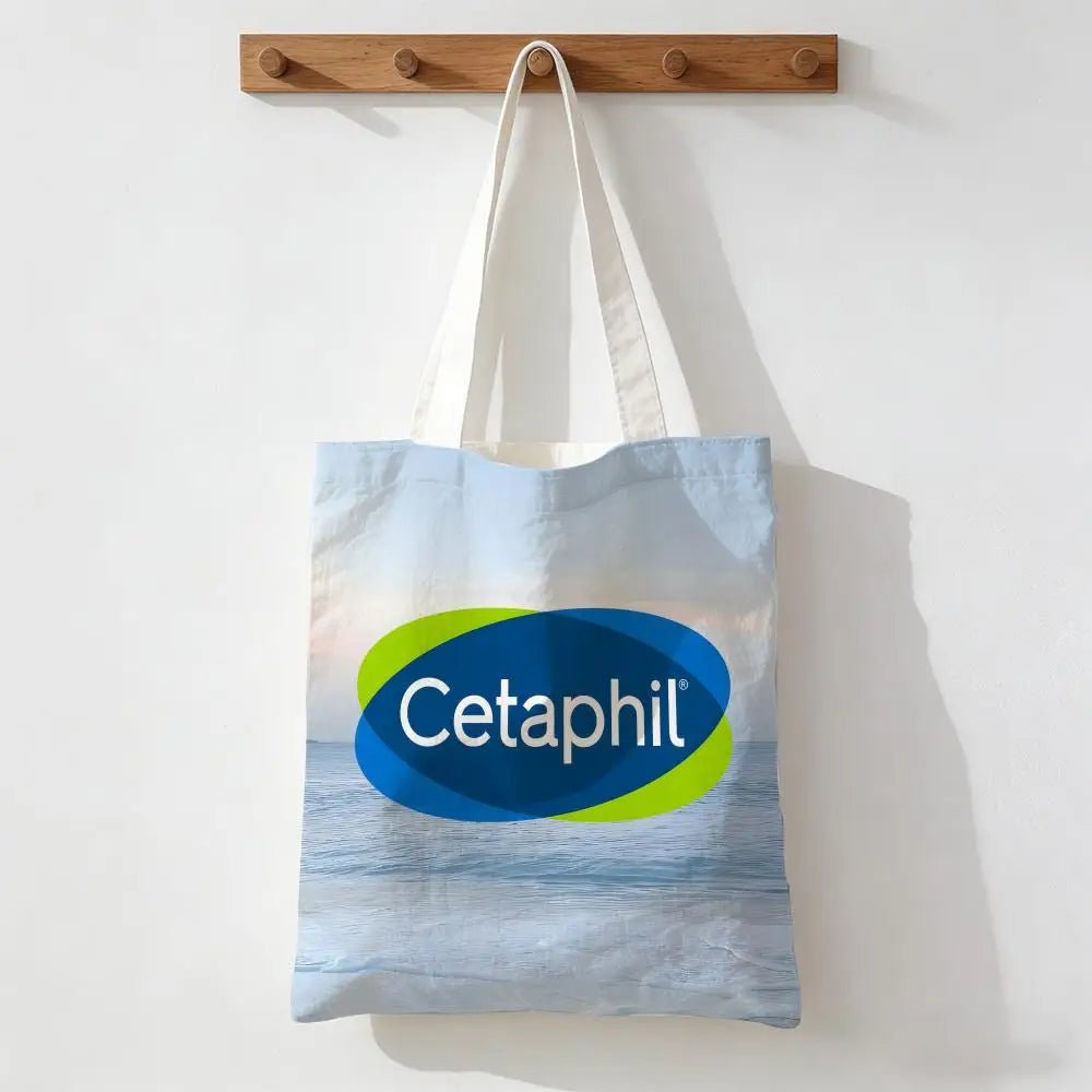 C-Cetaphil Makeup Brand Storage Bags Handbag Women Casual Underarm Top Handle Bag Lady Shopping Travel Bags - princesszohal