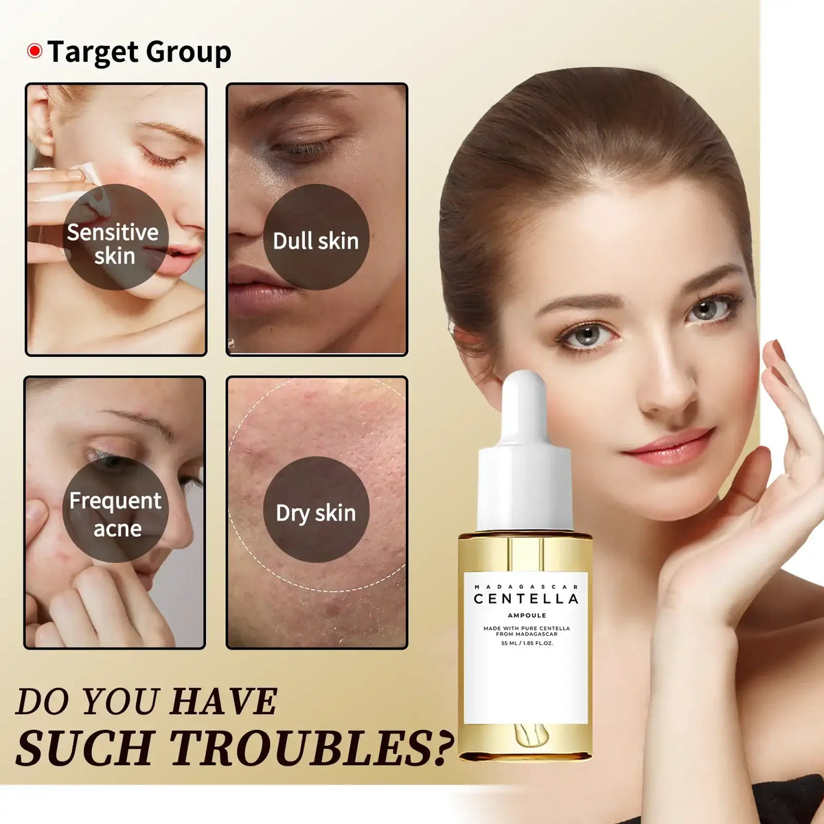 Sensitive Skin Comfort Serum 55ml - Madagascar Centella Formula Calms, Soothes & Deeply Moisturizes  - princesszohal