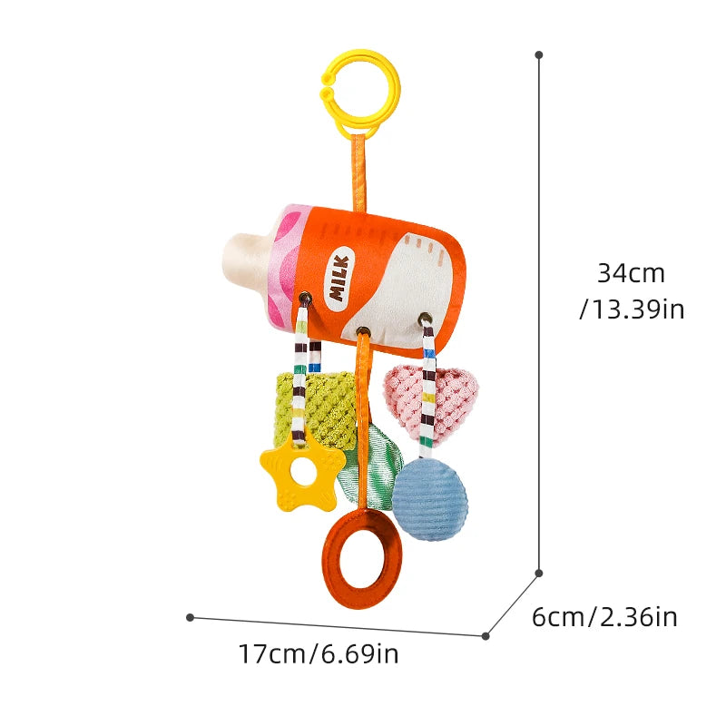 Baby Toys Crab Baby Bottle Bed Hanging Drawstring Music Rattles Teether Stroller Cheer Bedbell Pendant can be Nibbled Gift