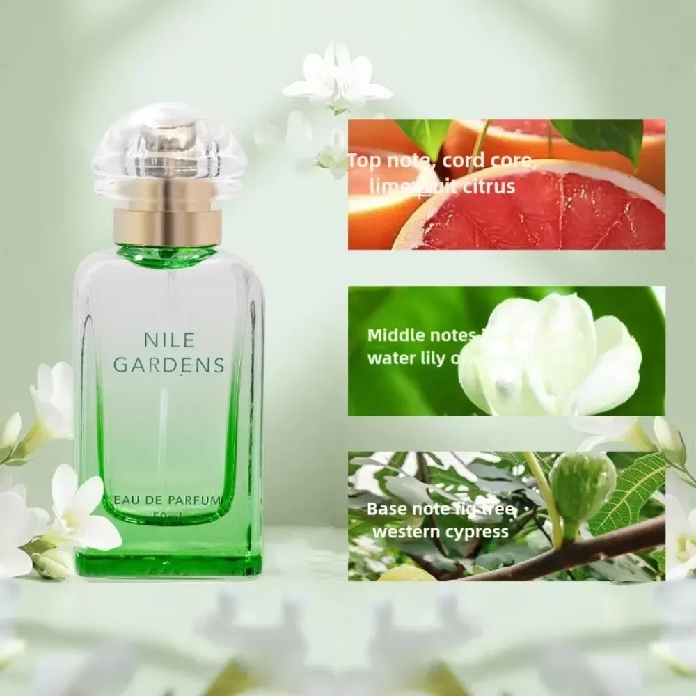 Fresh Herbal Scented Perfume Garden Perfume for Women - Floral Fruity Fragrance Long-Lasting and Elegant Perfumes Mujer 50ml