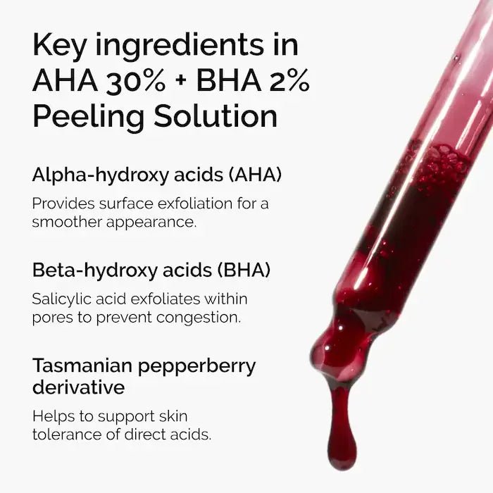 AHA Peeling Solution exfoliating facial brighten Smooth and refine the appearance of skin - princesszohal