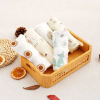 Kangobaby #My Soft Life# New 5pcs Pack Multi-Functional Bamboo Cotton Newborn Muslin Bib Antibacterial Baby Burp Cloth Set