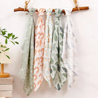 Kangobaby #My Soft Life# New 5pcs Pack Multi-Functional Bamboo Cotton Newborn Muslin Bib Antibacterial Baby Burp Cloth Set