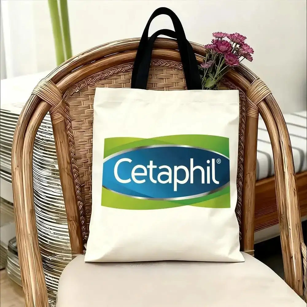 C-Cetaphil Makeup Brand Storage Bags Handbag Women Casual Underarm Top Handle Bag Lady Shopping Travel Bags - princesszohal