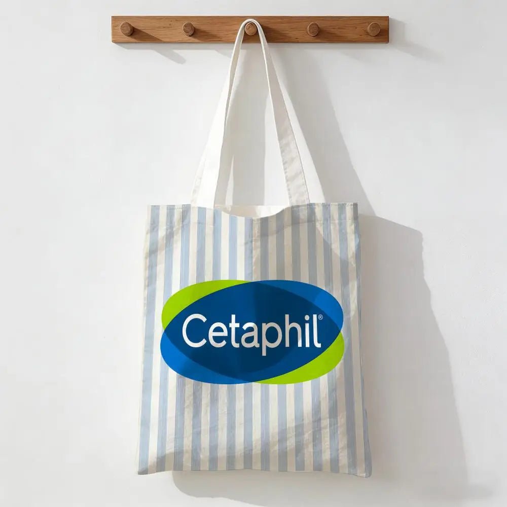 C-Cetaphil Makeup Brand Storage Bags Handbag Women Casual Underarm Top Handle Bag Lady Shopping Travel Bags - princesszohal