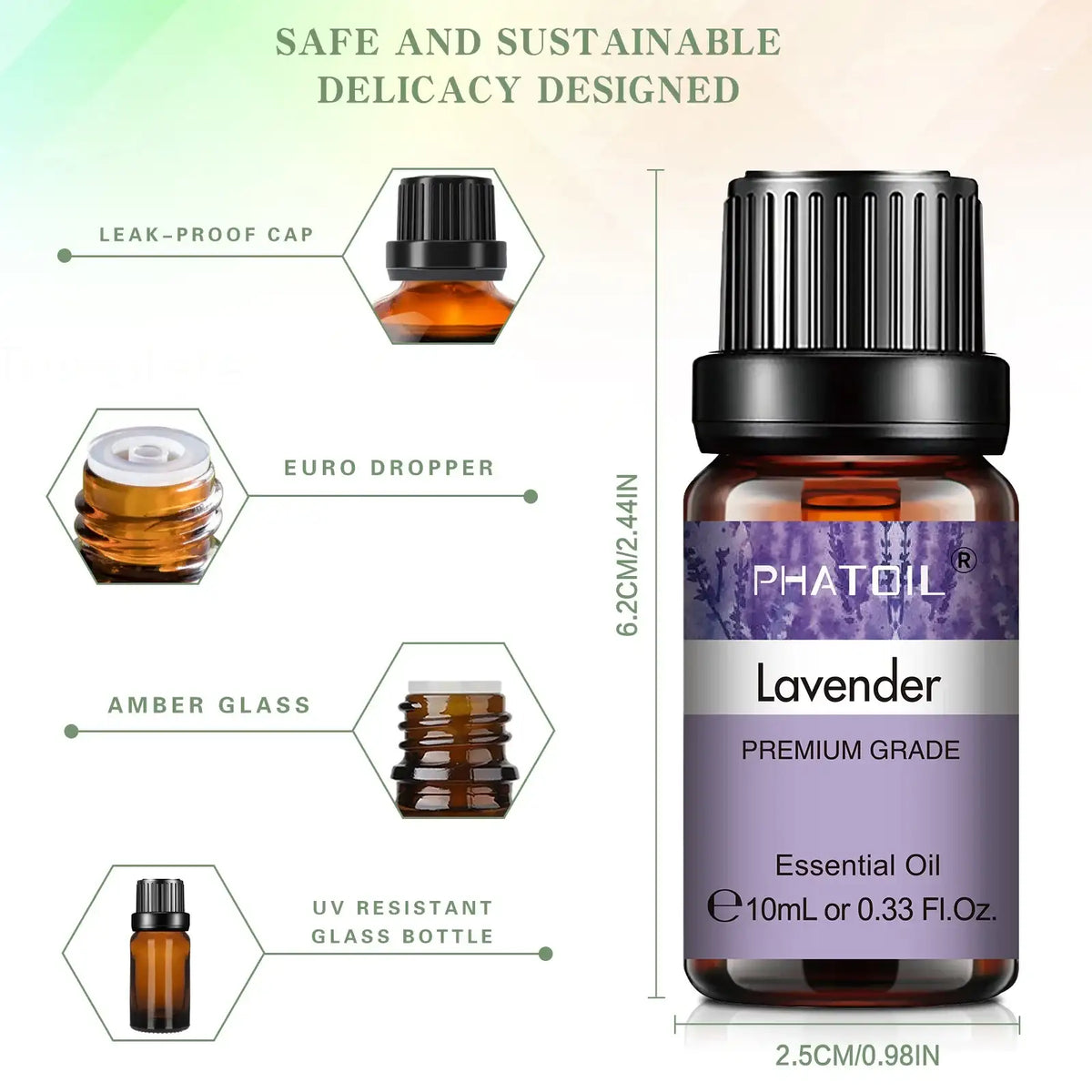 10ml Lavender Essential Oils Pure Natural for Diffuser humidifier Aromatherapy Jasmine Vanilla Aroma Oil DIY Candle Soap - princesszohal