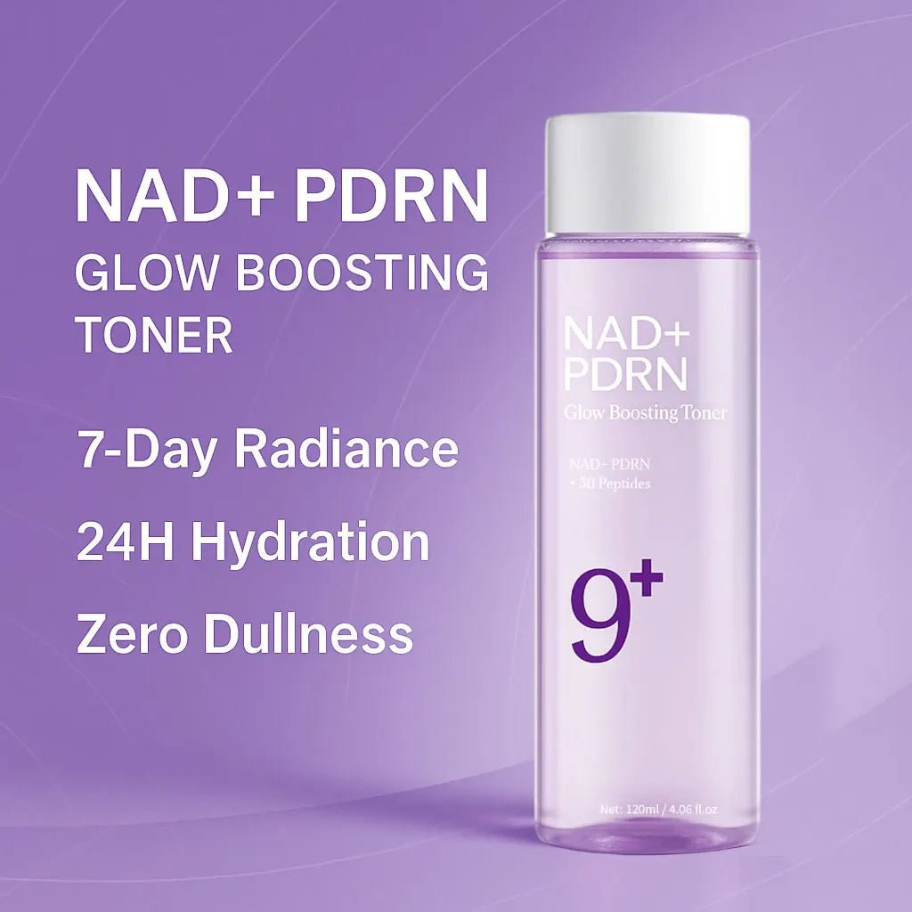 NAD+PDRN Glow Boosting Toner, Firming, Hydrating, Elasticity, Fade Fine Lines, Skincare Moisturizing Essence for Dry Skin, 120ML - princesszohal