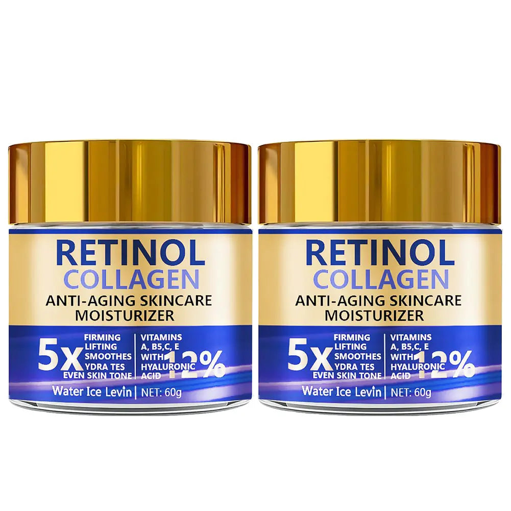 Facial Lotion Face Moisturizer Retinol & Collagen Cream For Women Men Moisturizing Nourishing Day & Night Skincare Serum
