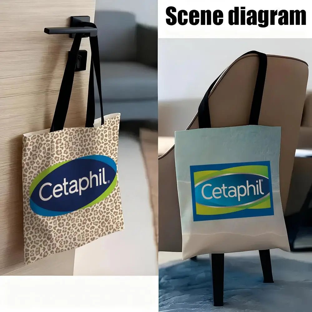 C-Cetaphil Makeup Brand Storage Bags Handbag Women Casual Underarm Top Handle Bag Lady Shopping Travel Bags - princesszohal