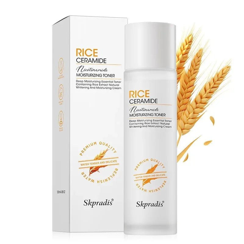 Skpradis Rice Ceramide Niacinamide Toner Deep Hydrating Brightening Facial Toner Repair Skin - princesszohal
