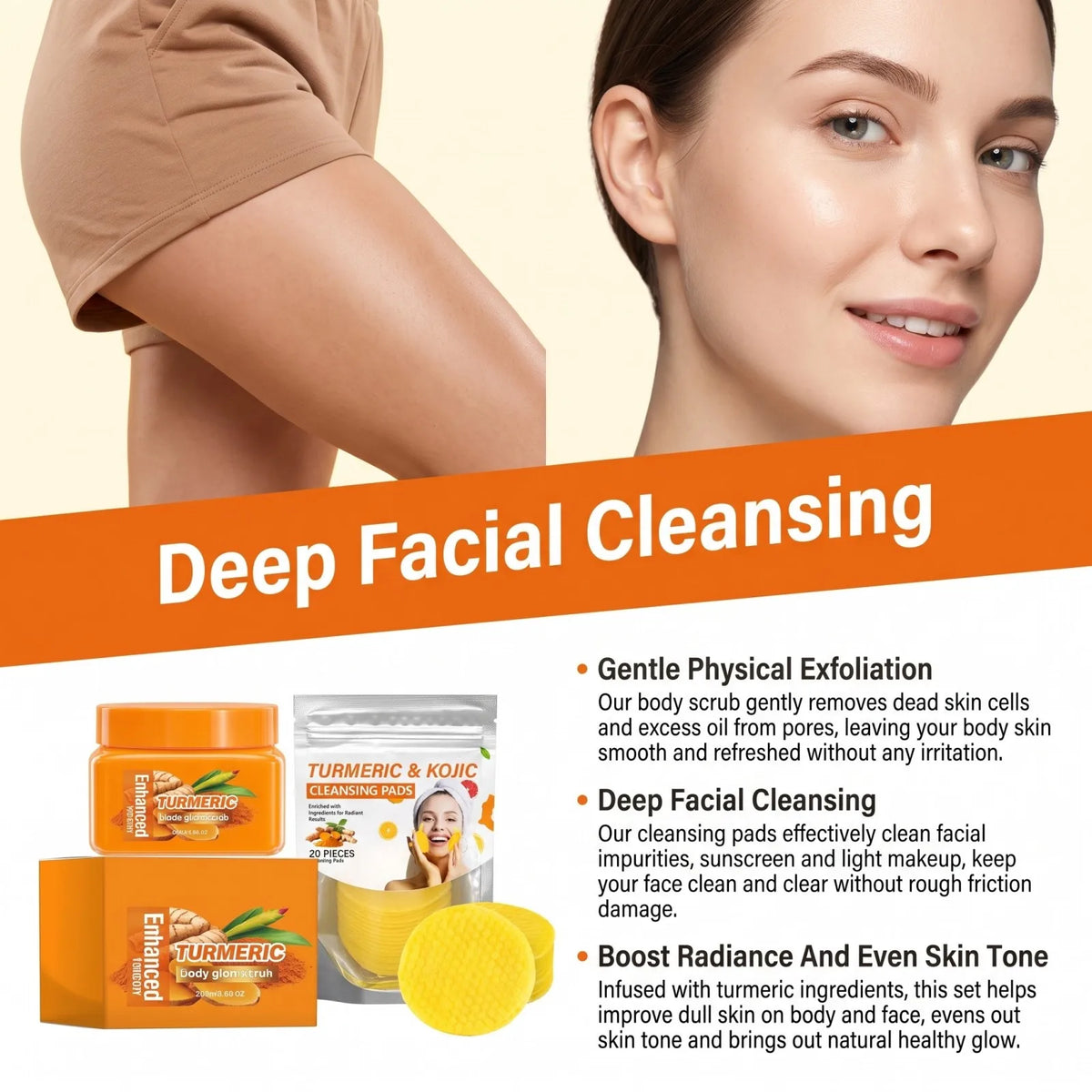 Turmeric Brightening Face & Body Kit
