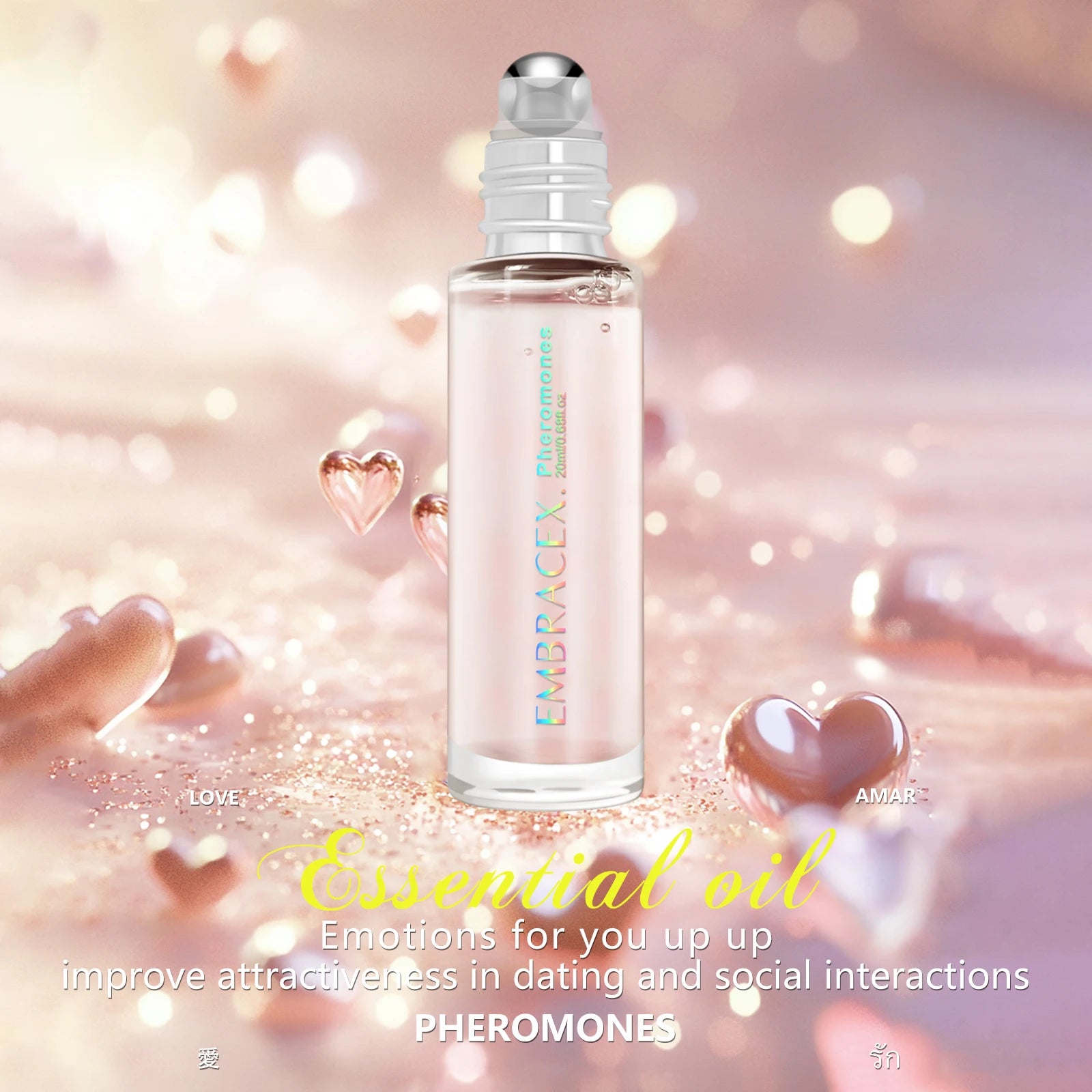 20ml Pheromone Essential Oils Pheromone Women Oil Roll On Long Lasting Scent Gifts