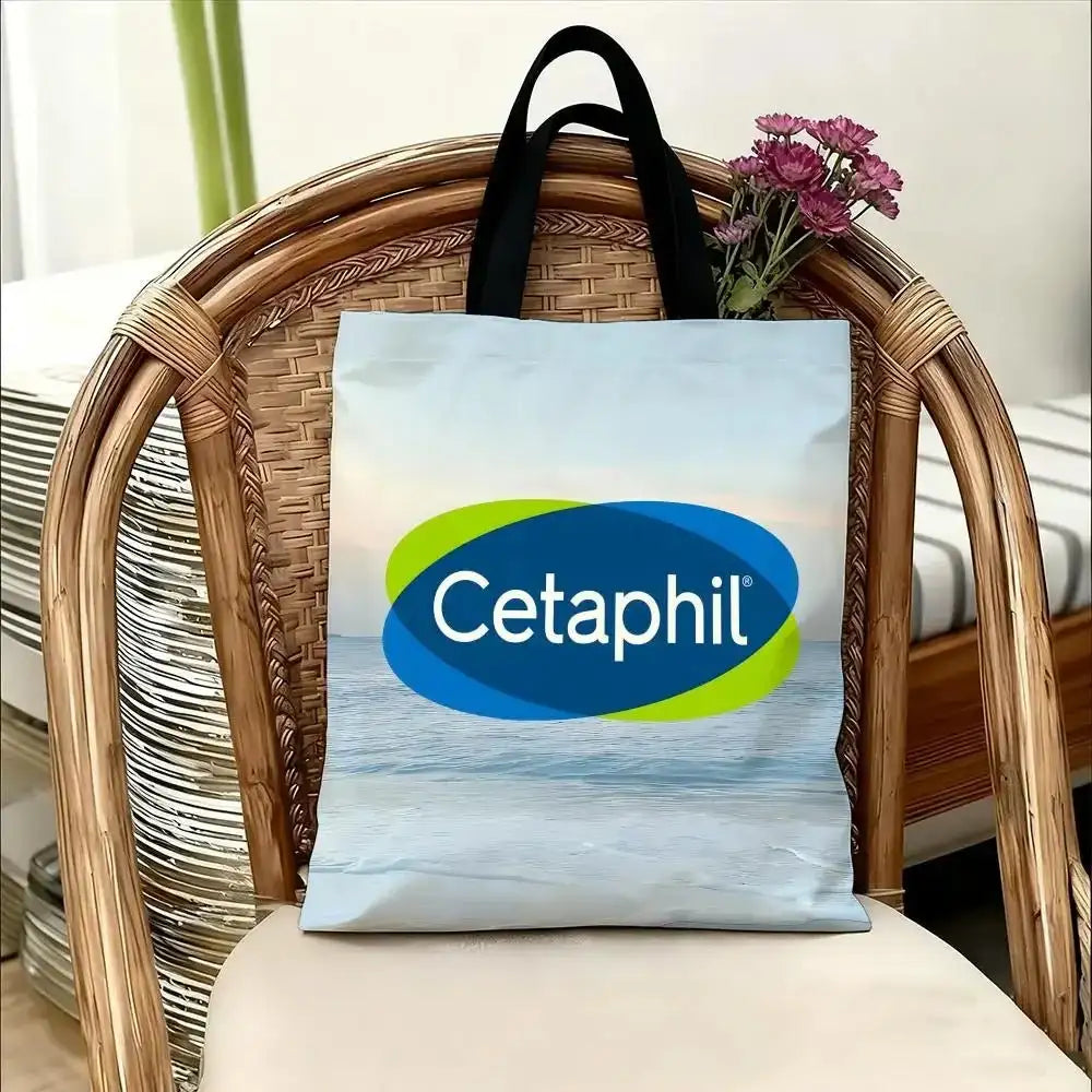 C-Cetaphil Makeup Brand Storage Bags Handbag Women Casual Underarm Top Handle Bag Lady Shopping Travel Bags - princesszohal