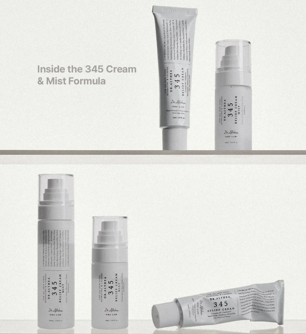 Original Dr.Althea 345 Relief Cream Mist 147 Antioxidant Whitening Cream Moisturizing Intensive Repair Original Essence Mist