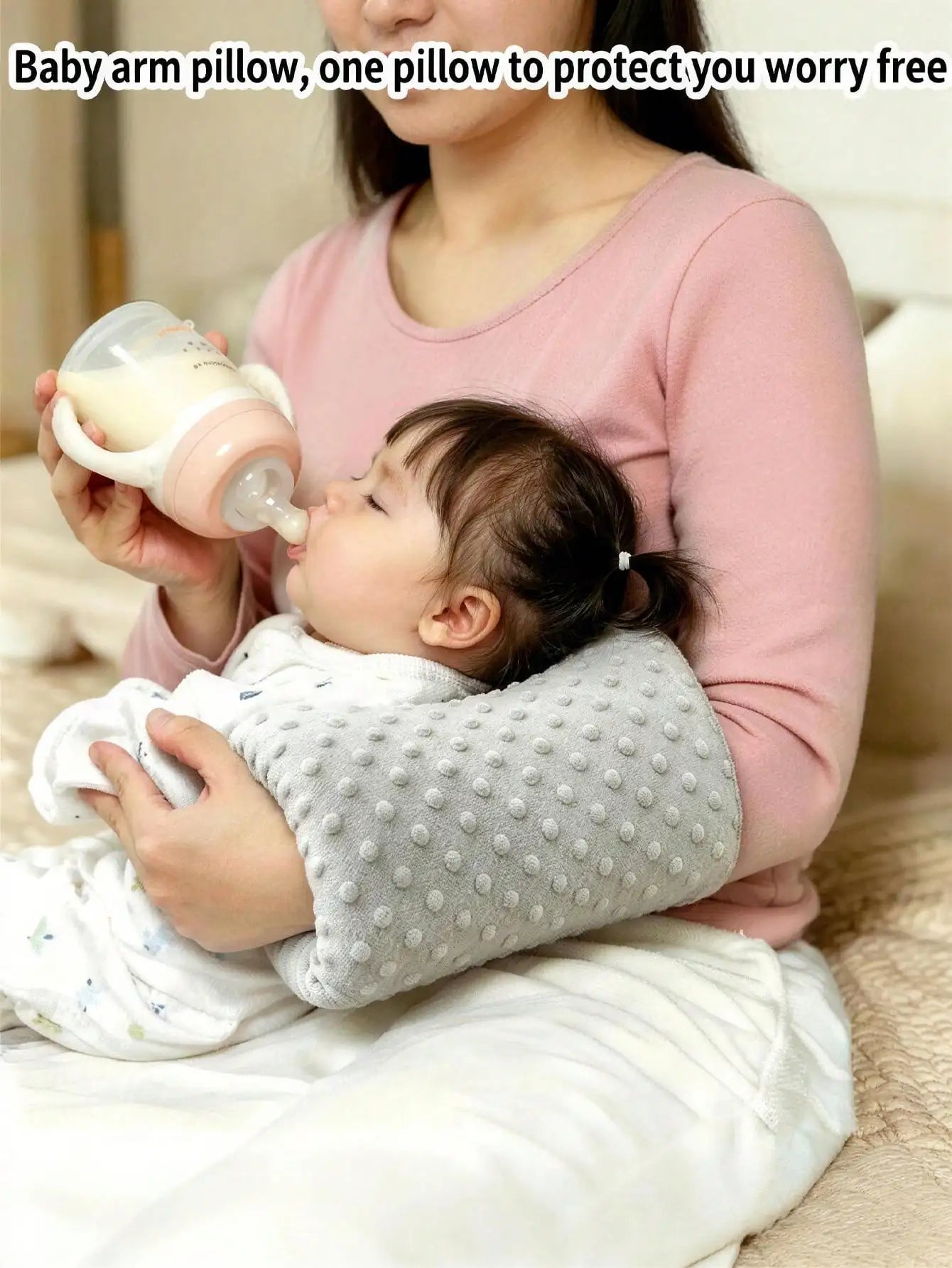 1Pc Baby Feeding Pillow, Baby Arm Pillow, Mom's Special Arm Feeding Pillow, Feeding Support Pillow, Soft and Comfortable Feeding Pillow, Suitable for Breastfeeding and Holding the Baby