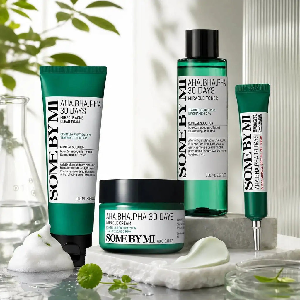 SOME BY MI Korean Skin Care - 30 Days Cream, Toner & Cleanser for All Skin Type Moisturizing, - princesszohal