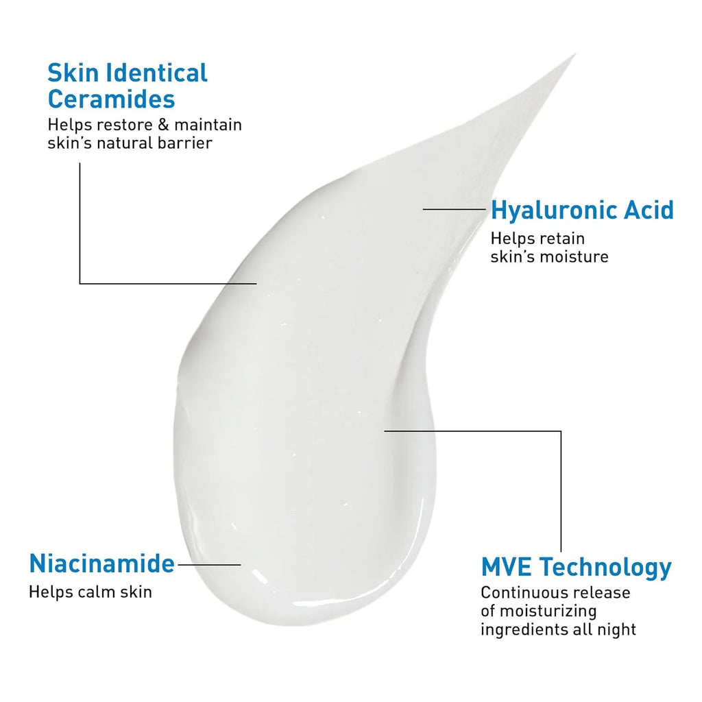 CeraVe PM Facial Moisturizing Lotion with Hyaluronic Acid & Niacinamide,ىOil-Free Moisturizer for Face, - princesszohal