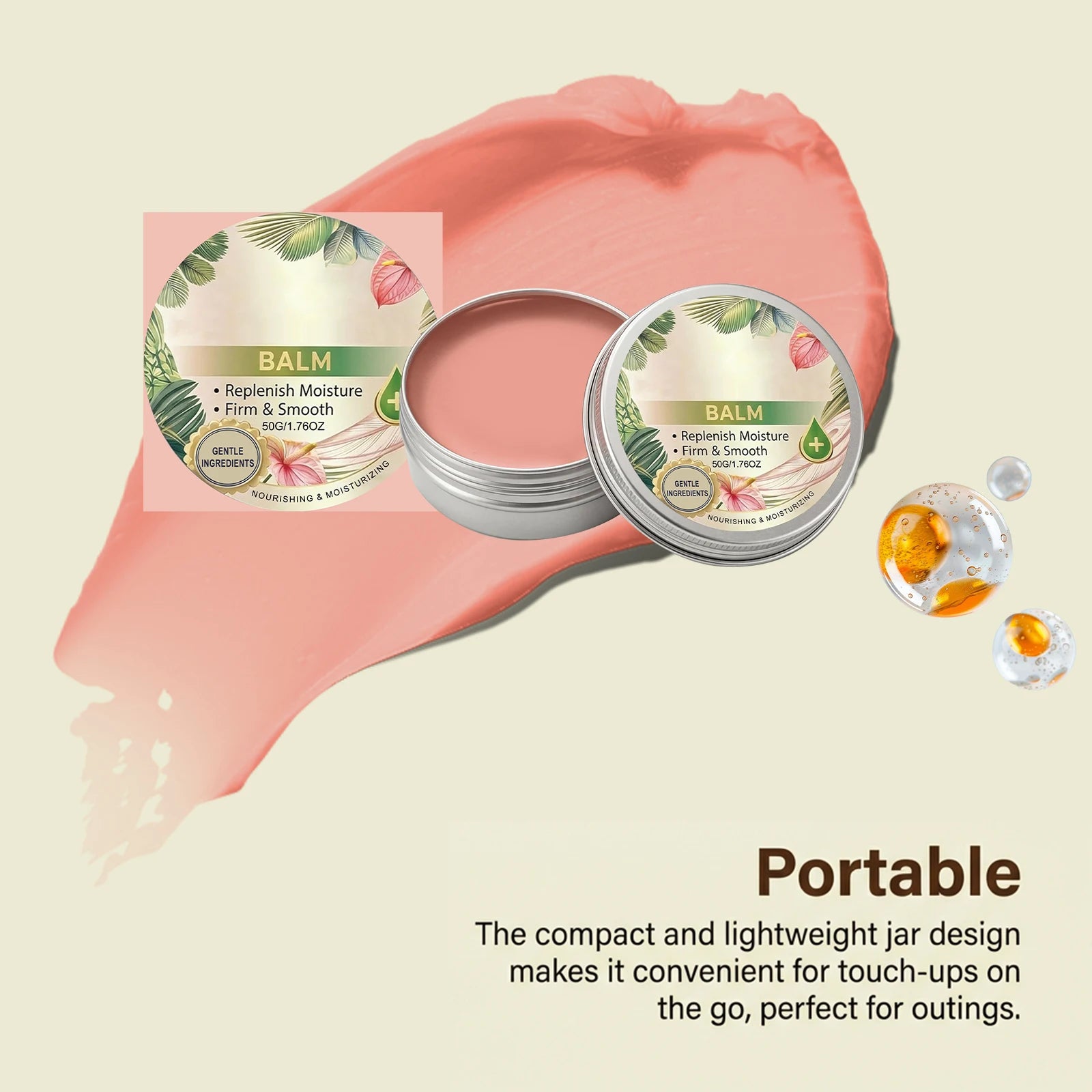 Skin Care Ointment, Natural Mild Ingredients Light Smooth Texture, Nourish Body Skin Smooth Hydrating Moisturizing Cream