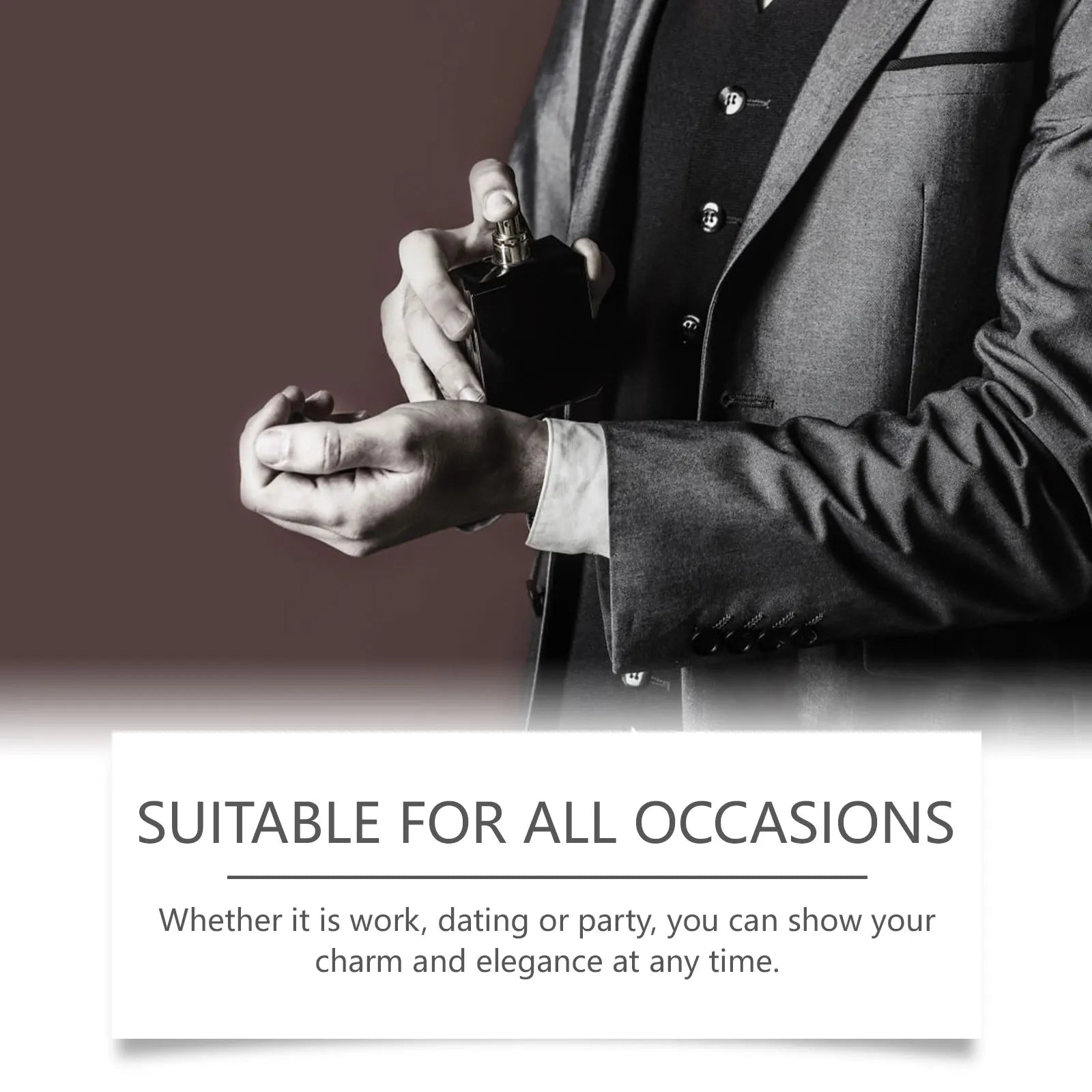 ROXELIS 50ml Rich And Whiskey Homme Perfume Long-lasting Fragrance,Enhance Personal Charm, Confidently Show Style and Elegance