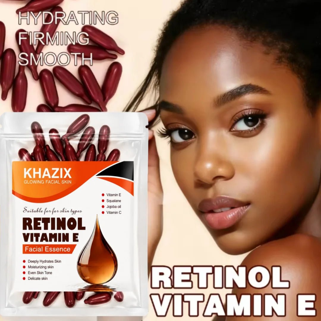 Capsules Pack Retinol Vitamin E Deep Moisturizing Capsule Essence, Hydrates, Firms, and Smooths Skin, - princesszohal