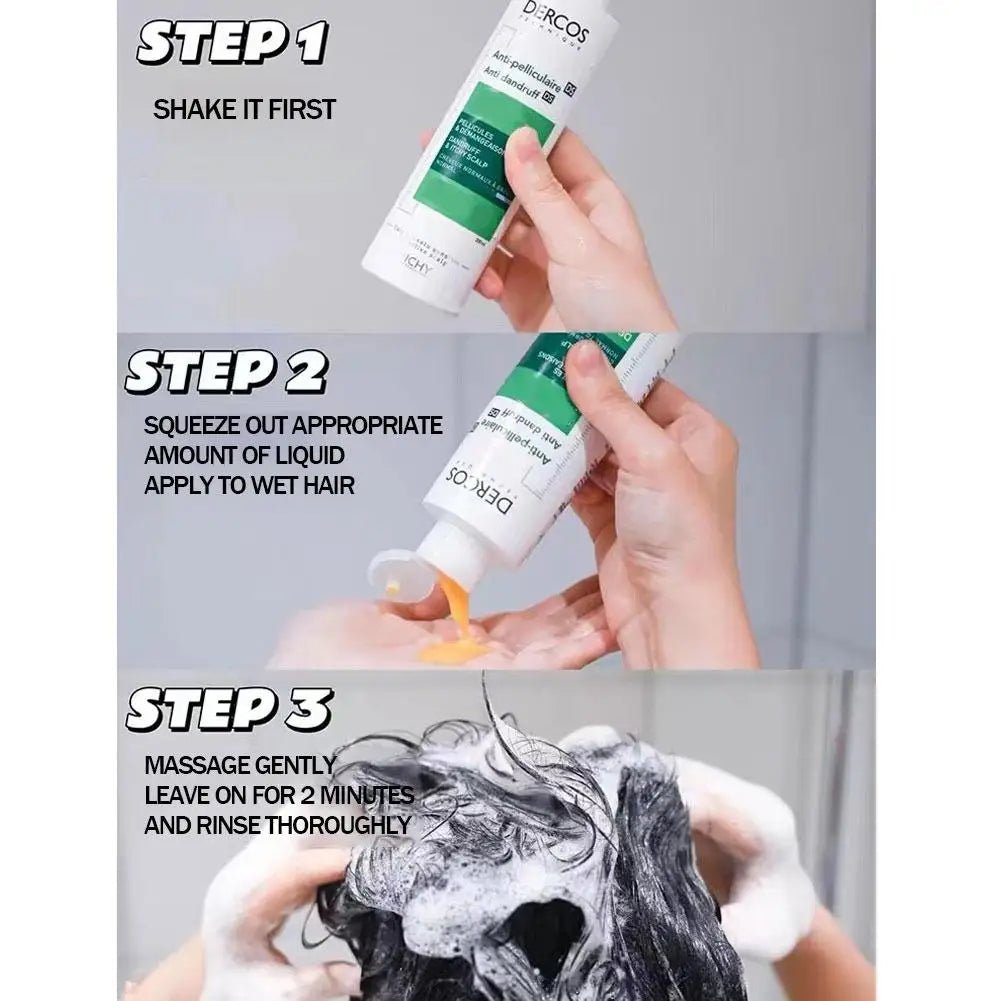 Vichy DERCOS Anti-dandruff Anti-itch Shampoo Refreshing Nourishing Fluffy Shampoo - princesszohal