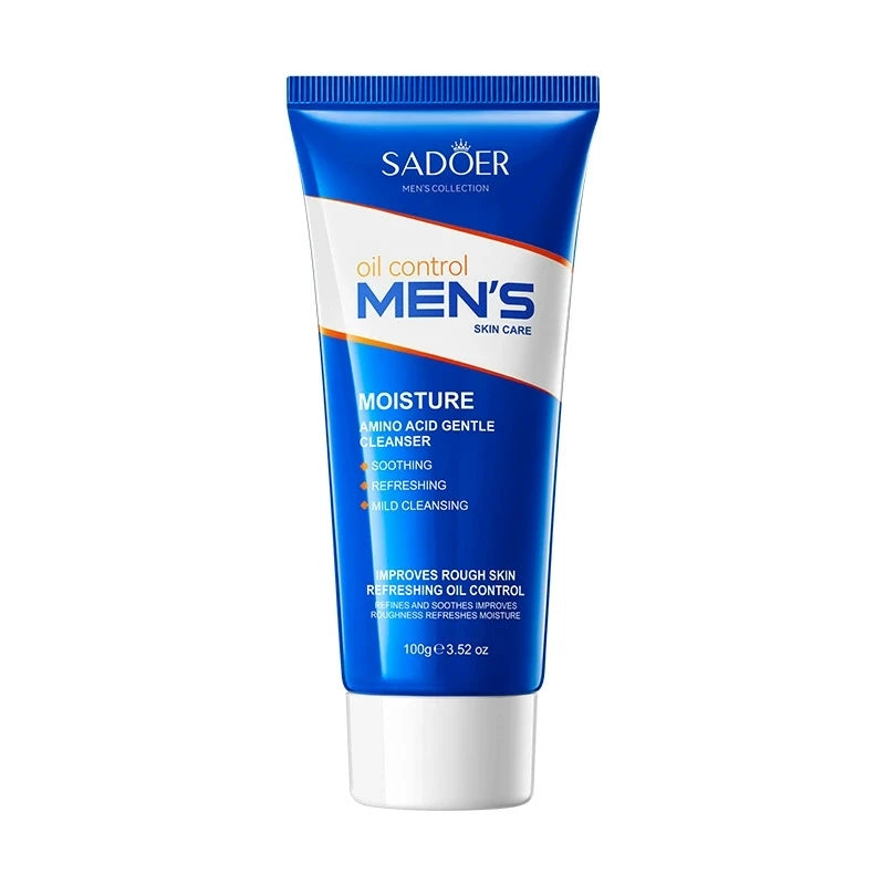 SADOER Men's Skin Care Sets Moisturizing Face Cream Facial Mask Lip Balm Sunscreen Facial Cleanser Eye Cream Men Skin Care Kit