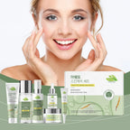 Korean Skincare Set Shrink Pores Fade Fine Lines Face Serum Remove Dark Circles Firming Eye Cream Facial  - princesszohal
