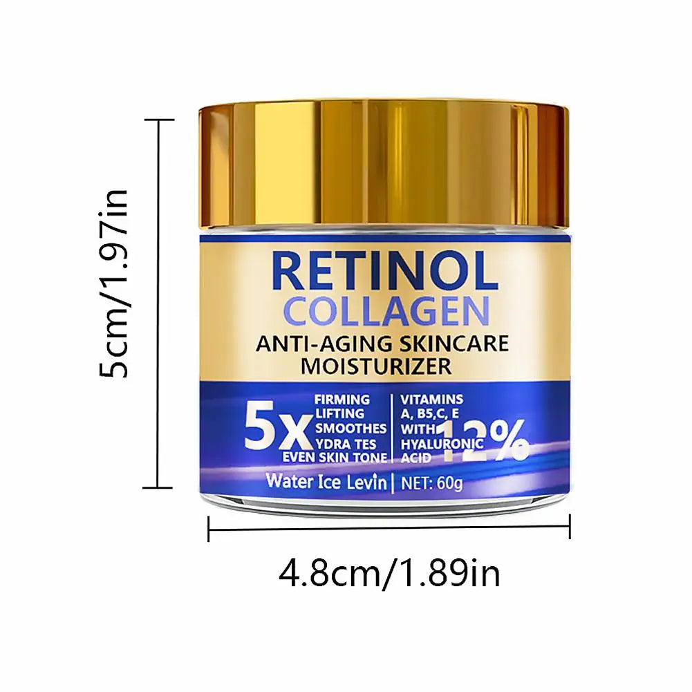 Retinol Collagen Face Cream Anti  Wrinkle Lifting Firming Facial Moisturizer with Hyaluronic Acid Skin Care Cream