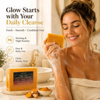 Turmeric Kojic Acid Face & Body Soap, Gentle Cleansing with Shea Butter, Retinol and Vitamin E